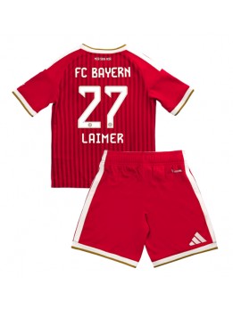 Otroški Nogometna dresi replika Bayern Munich Konrad Laimer #27 Domači 2026-27 Kratek rokav (+ hlače)